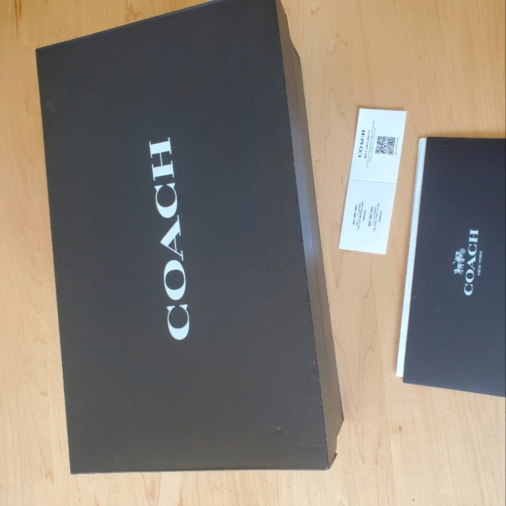 Empty Coach shoes box